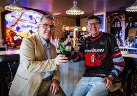 Miguel Ángel Ibáñez a pie de barra, en Alquería de la Vega.
