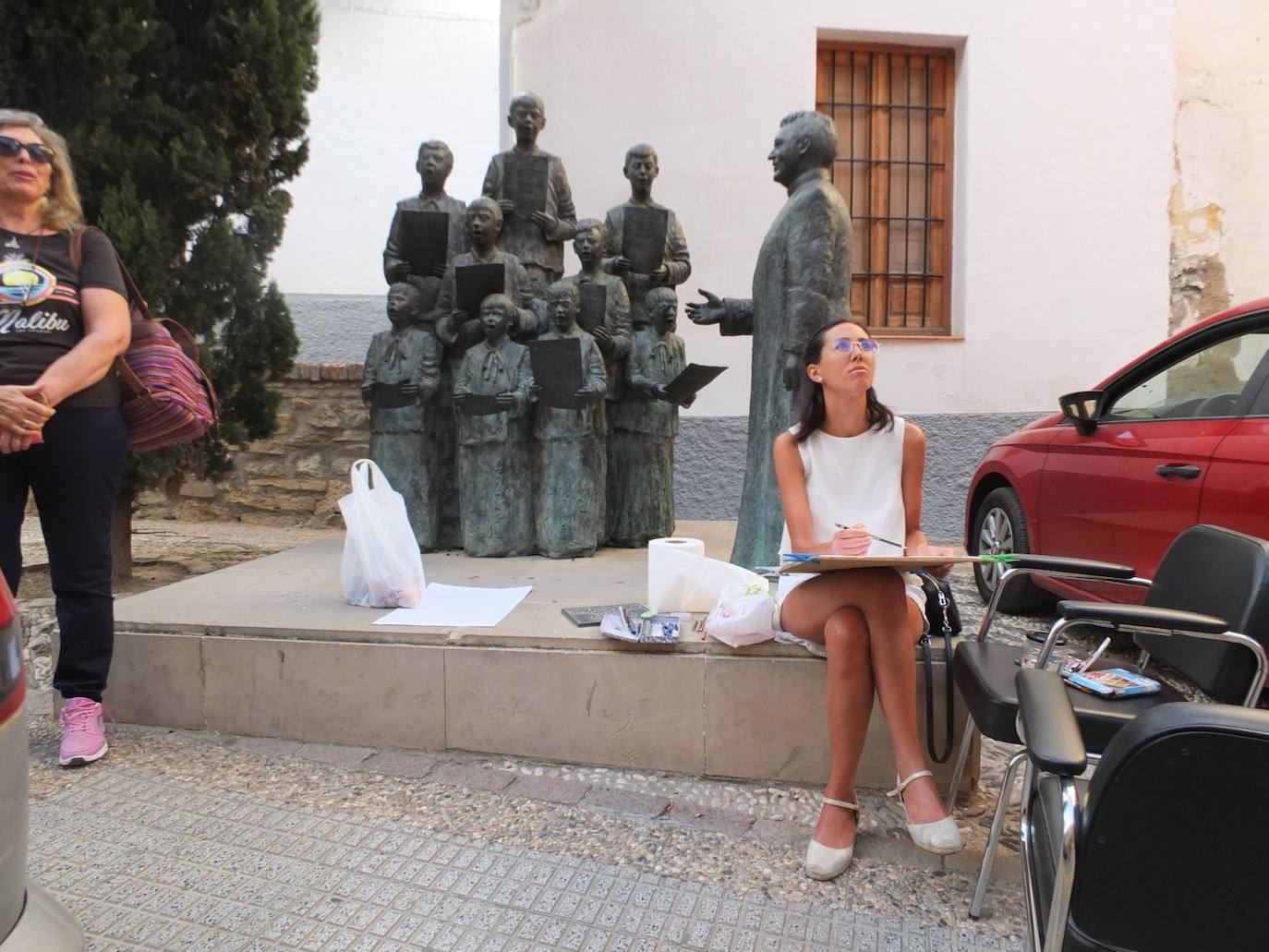 Guadix posa en una nueva edición del Certamen de Pintura Rápida