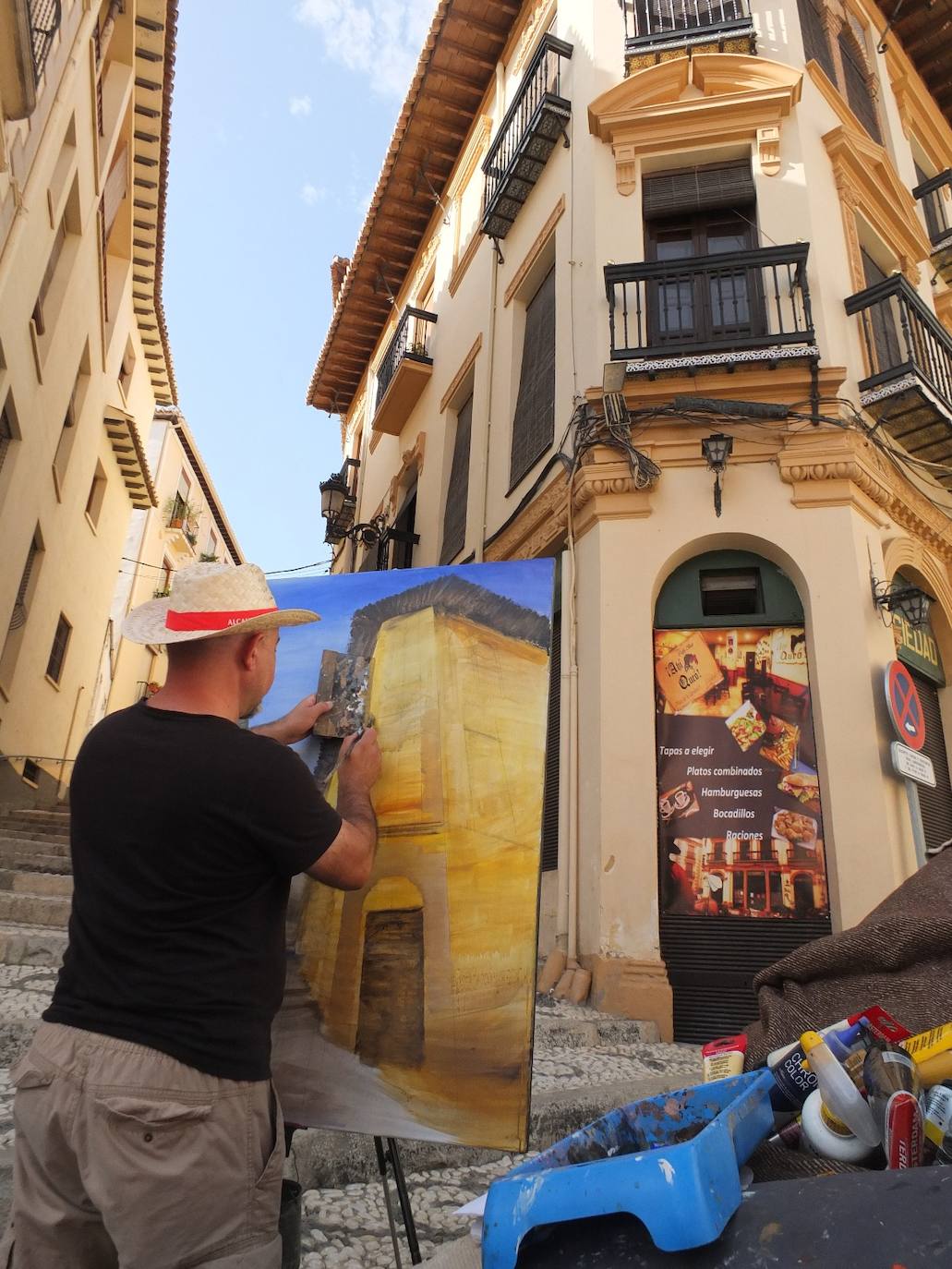 Guadix posa en una nueva edición del Certamen de Pintura Rápida