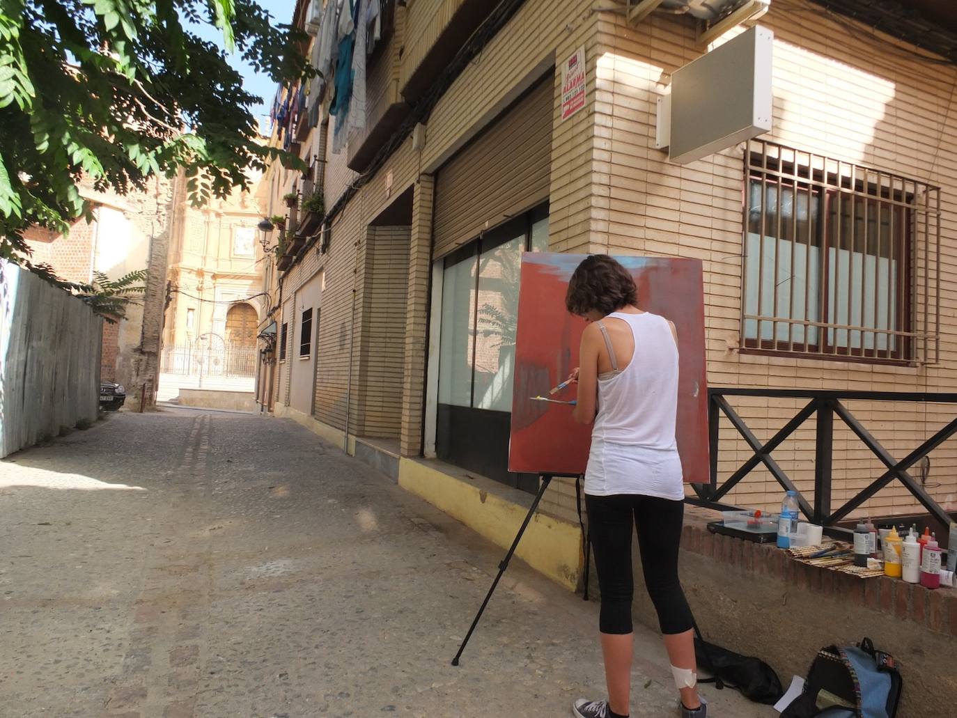 Guadix posa en una nueva edición del Certamen de Pintura Rápida