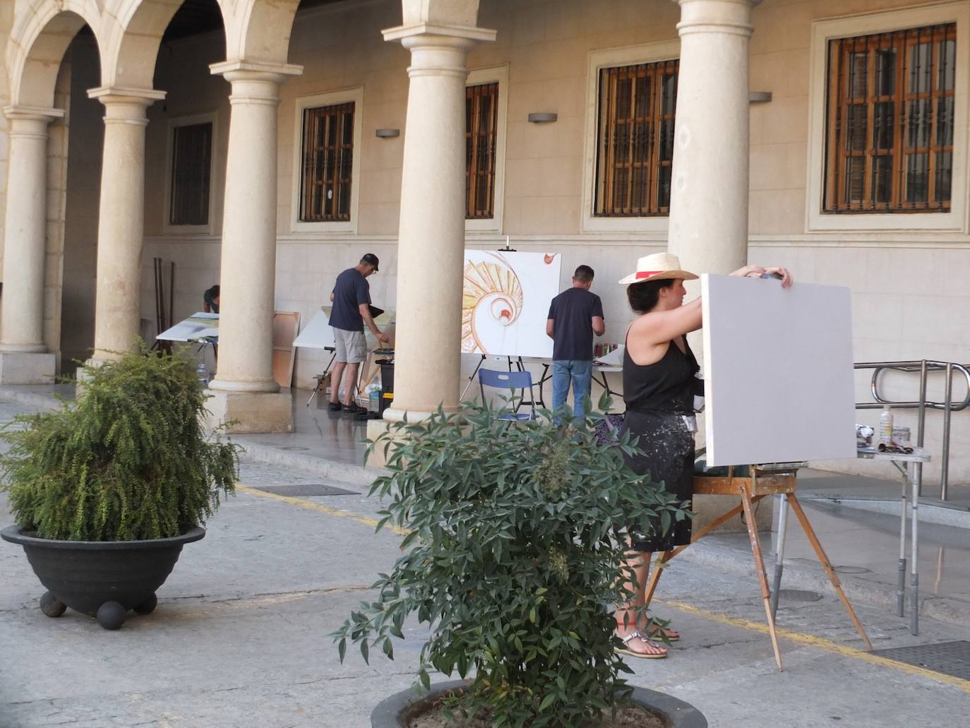Guadix posa en una nueva edición del Certamen de Pintura Rápida