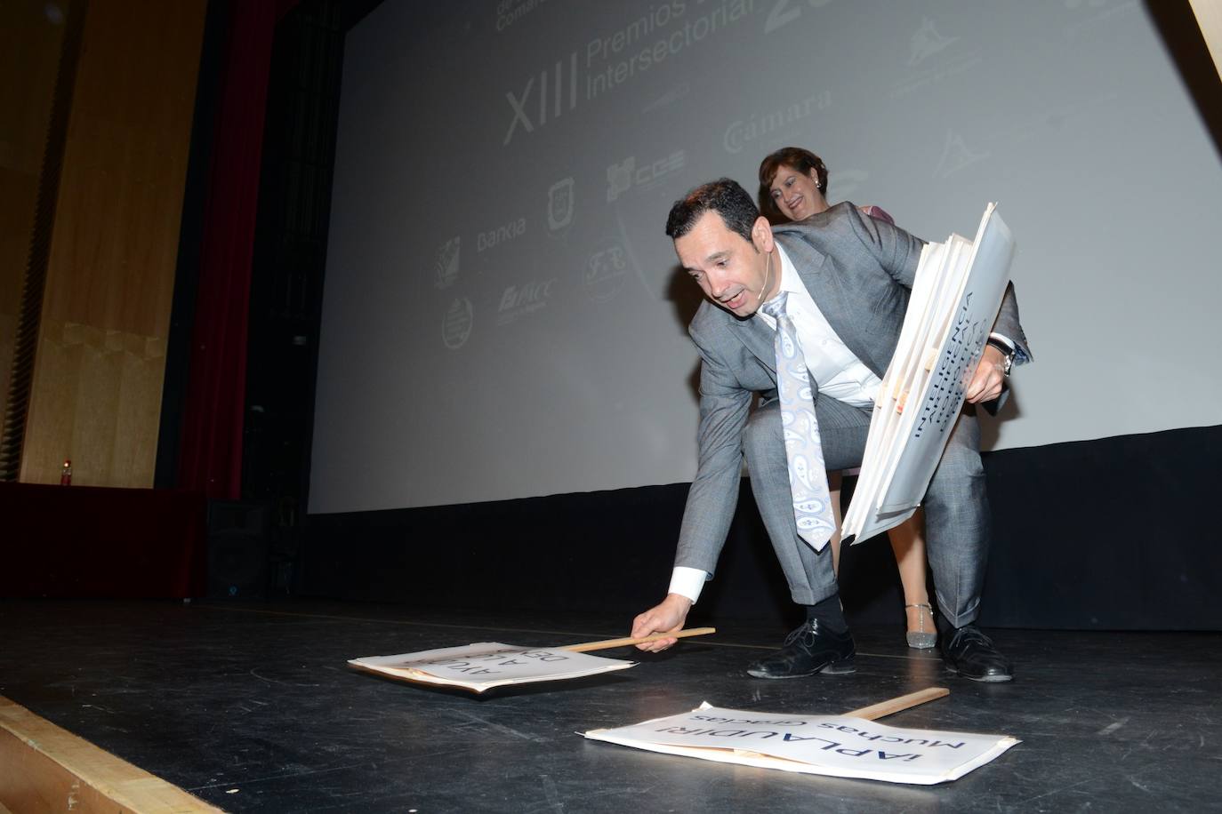 Entrega de los premios de la gala de la Asociación Intersectorial. 