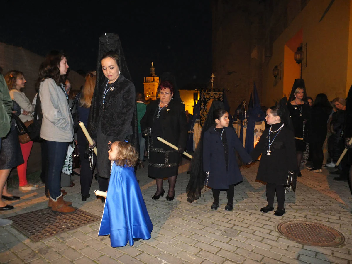 Devoción en las calles de Guadix durante el Jueves Santo