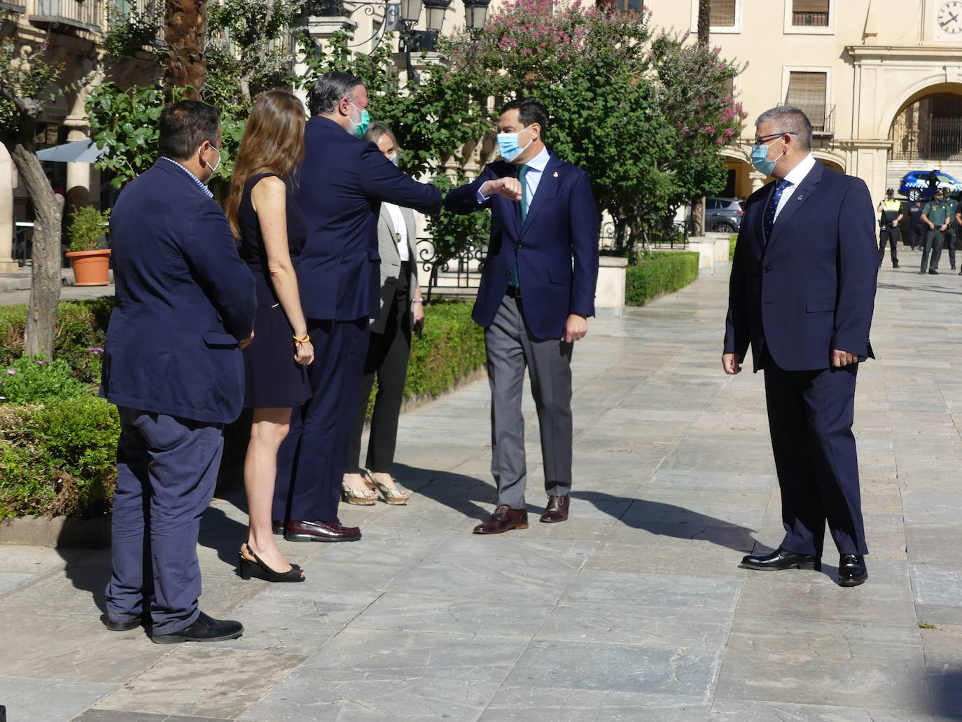 El presidente andaluz ha tendido visita este jueves a la localidad accitana