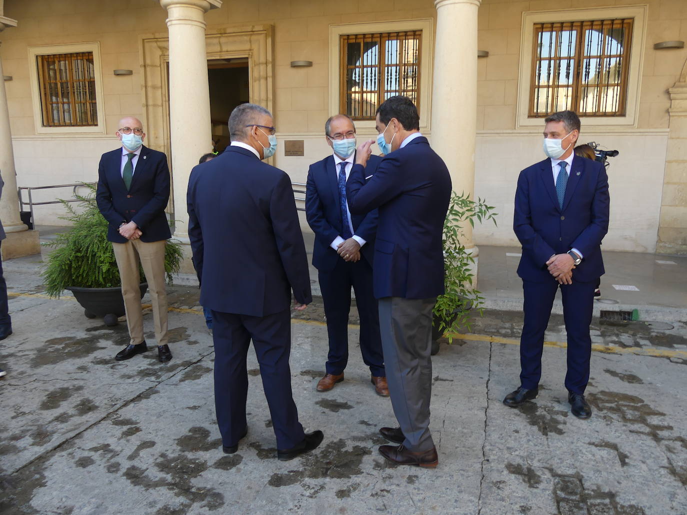 El presidente andaluz ha tendido visita este jueves a la localidad accitana