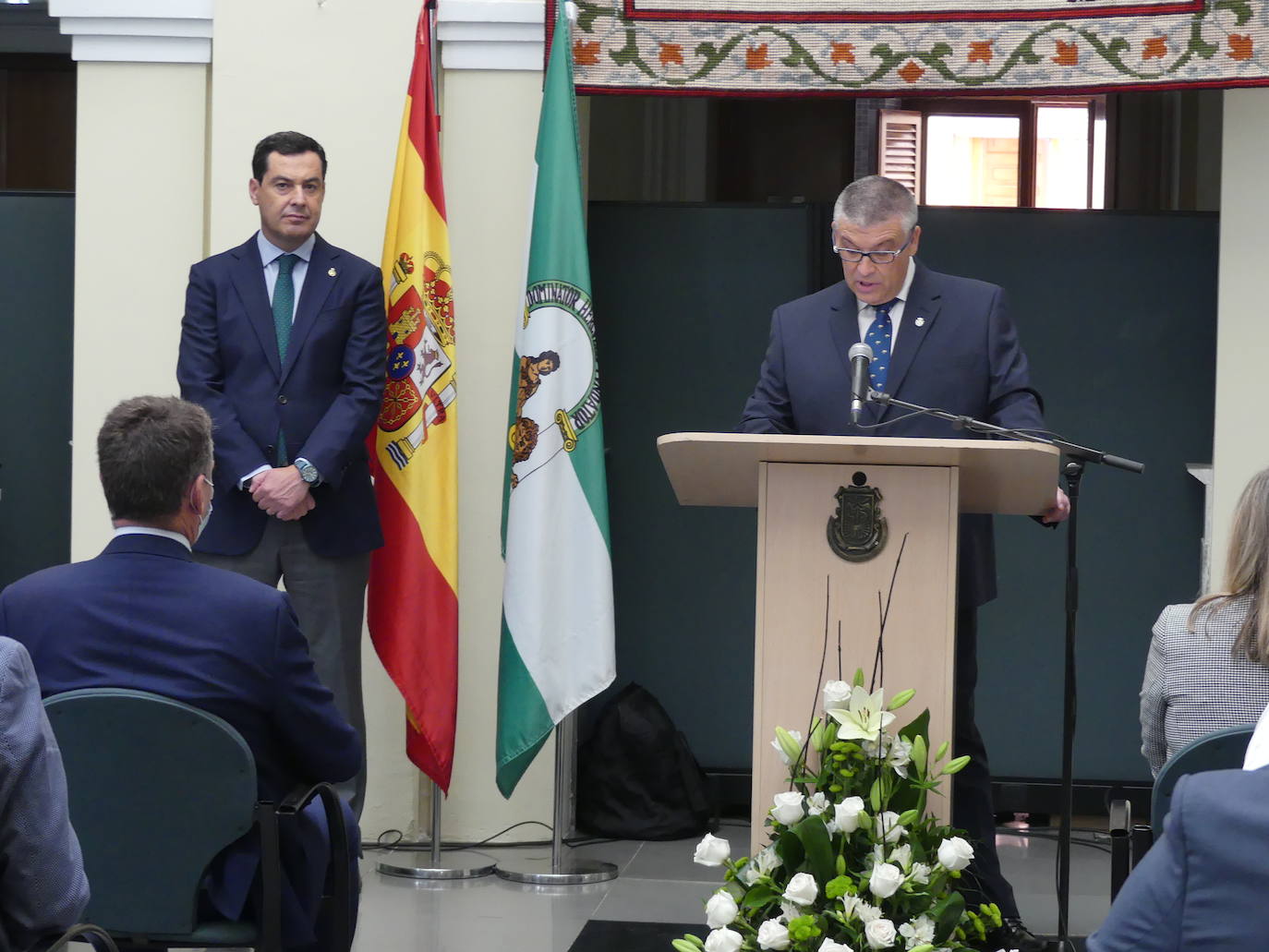 El presidente andaluz ha tendido visita este jueves a la localidad accitana