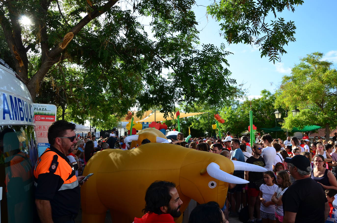 Los vecinos se volcaron en la gran novedad de las fiestas patronales de San Roque este año.
