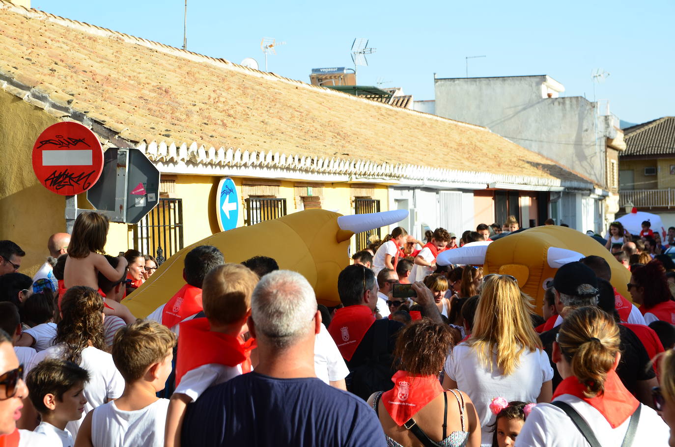 Los vecinos se volcaron en la gran novedad de las fiestas patronales de San Roque este año.
