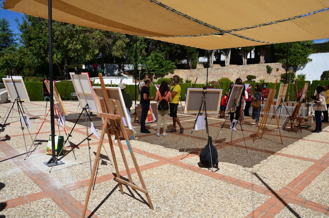 Fotos: Concurso de pintura rápida abstracta en Huétor Vega