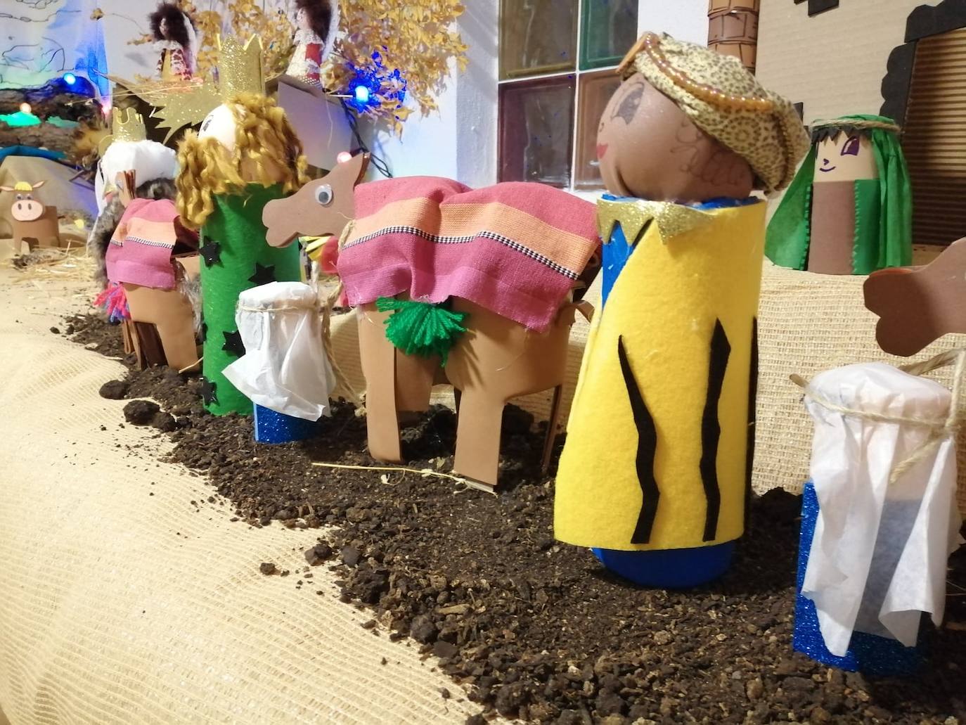 Belén de Centro Infantil Las Nubes.