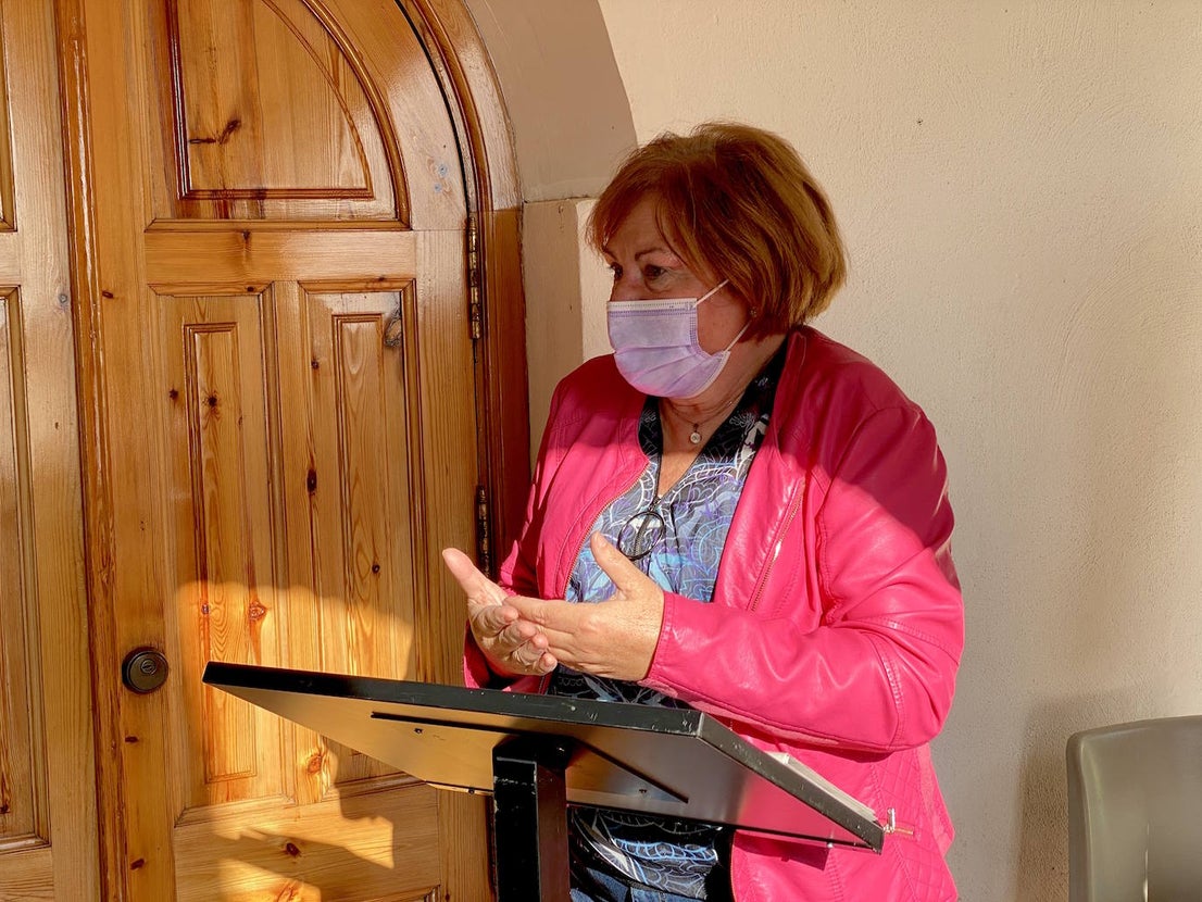 Lectura poética de la asociación de mujeres Vesci en Huerta Cercada.