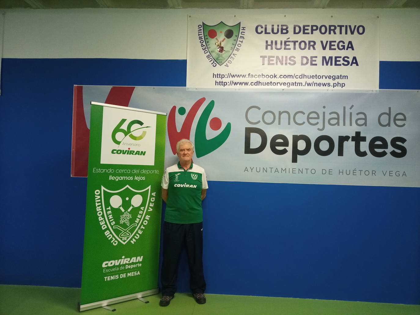 Manuel Francisco Ruiz, en el pabellón de Huétor Vega.