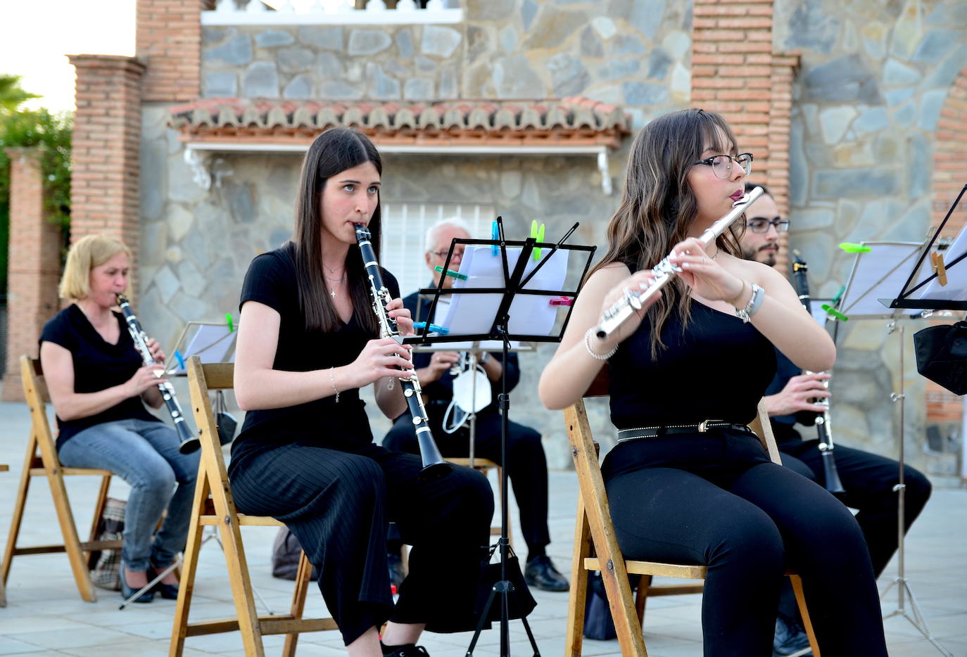 La Banda de Música de Huétor Vega, en el reciente concierto de Corpus.