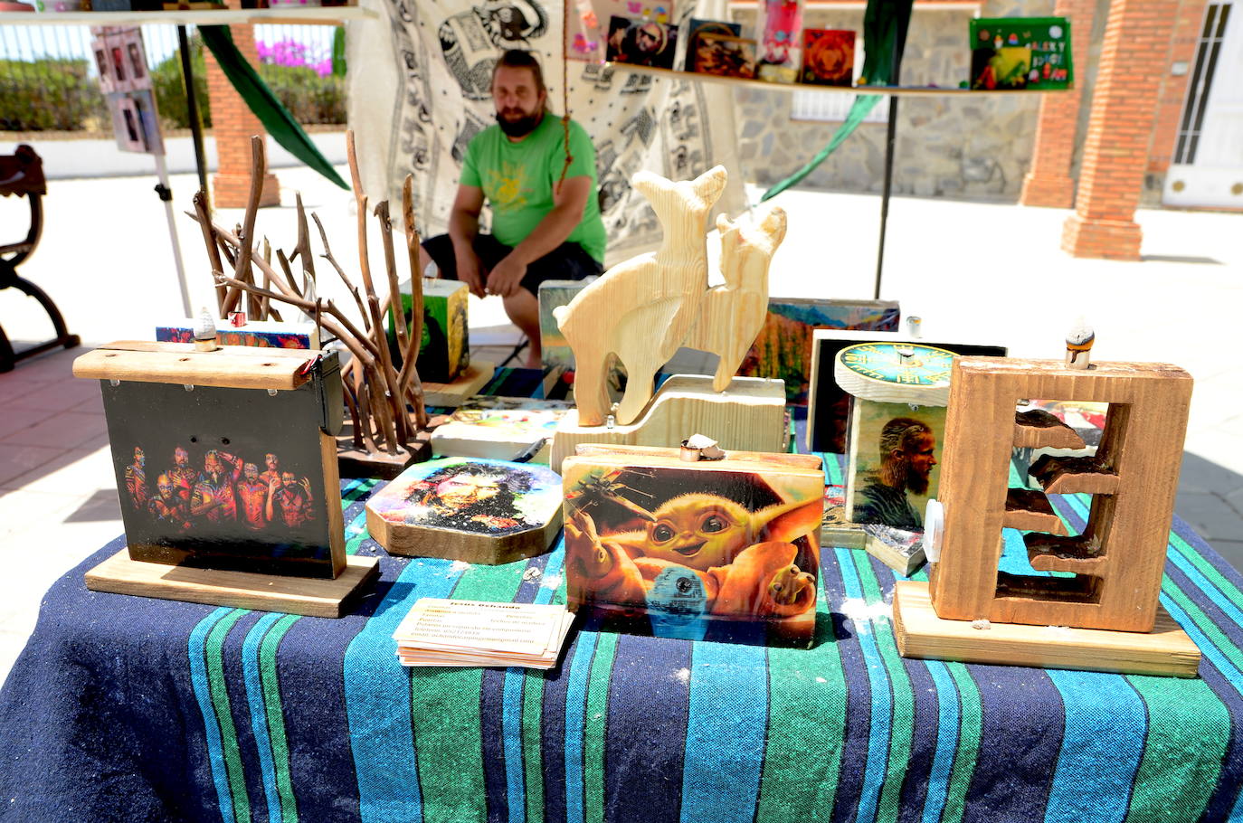 Artesanos de Huétor Vega, reunidos por primera vez en una feria.