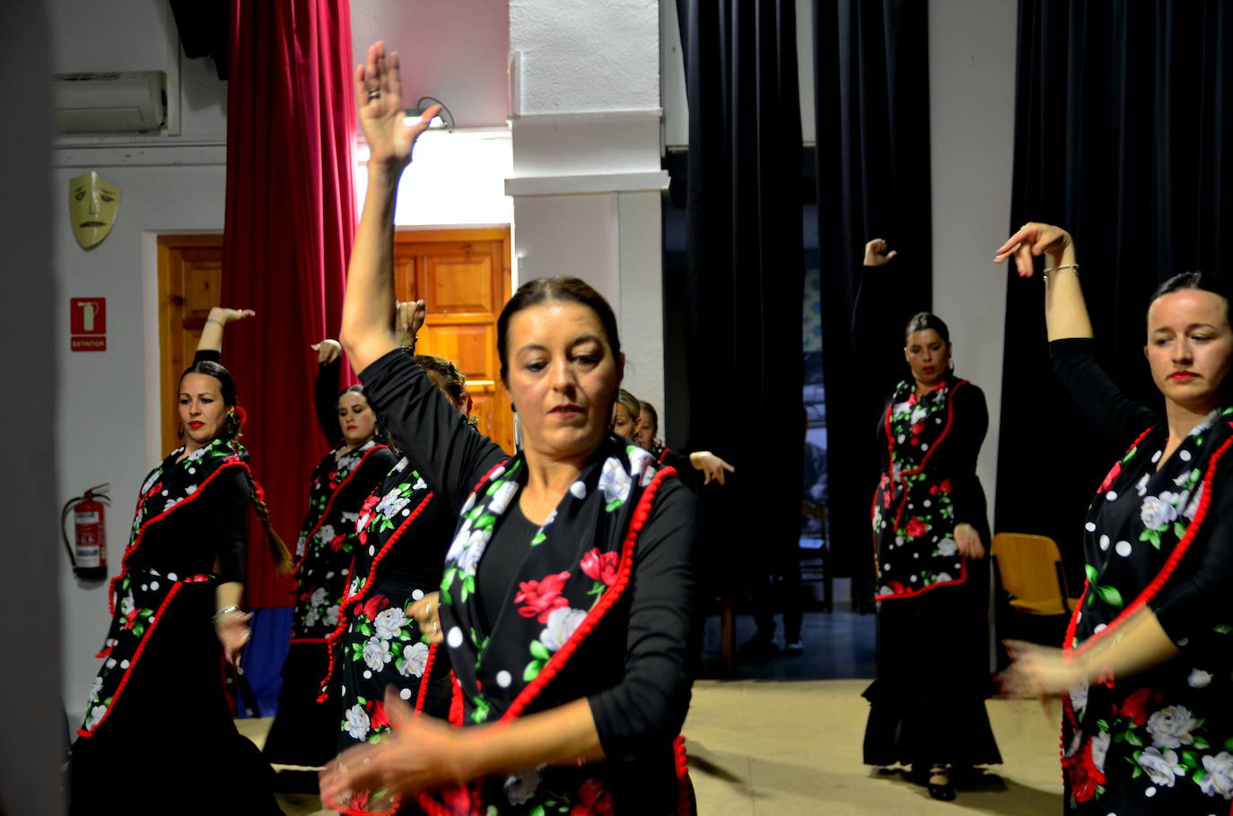 Grupos de baile flamenco de la Escuela de Música y Danza de Huétor Vega.