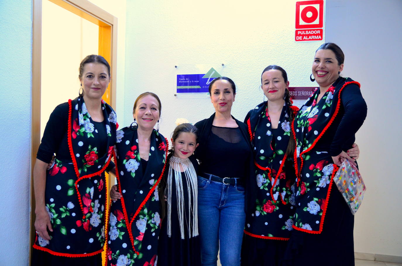 Grupos de baile flamenco de la Escuela de Música y Danza de Huétor Vega.