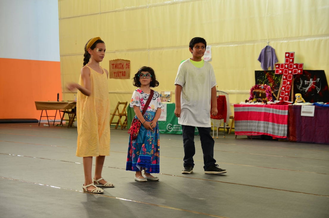 Exhibición de teatro infantil.