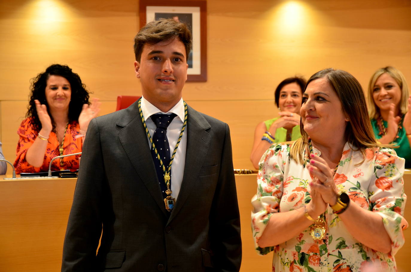 Toma de posesión de Tomás Jiménez Fernández como concejal adscrito al grupo municipal del PP en Huétor Vega.