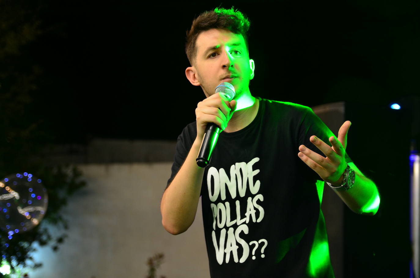 Actuación del cómico granadino Christian García.