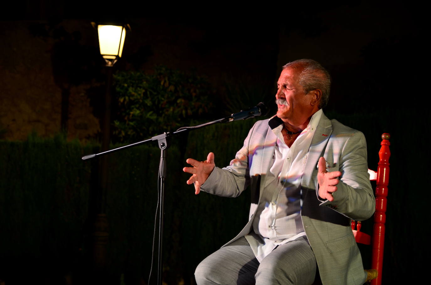 Joselete de Linares, en el 34 Festival Flamenco de Huétor Vega.
