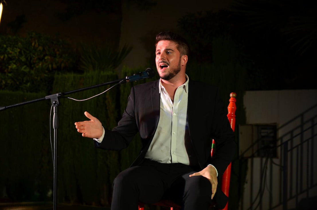 Iván Centenillo, genio y figura anoche en Huétor Vega.