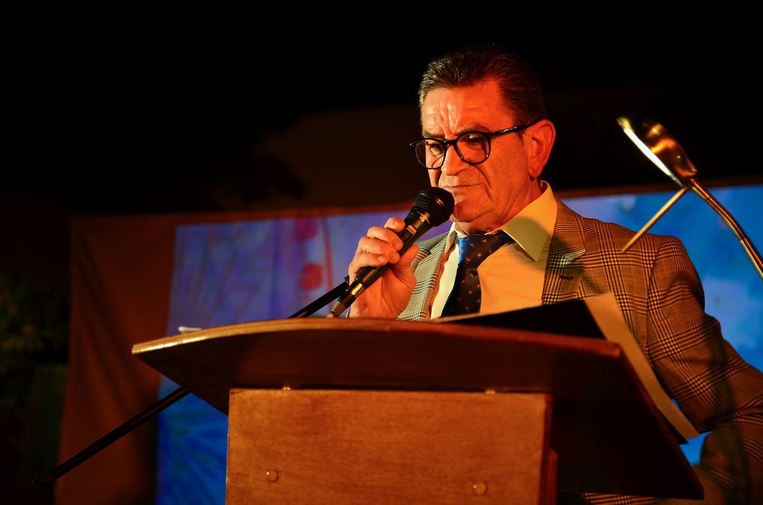 El cantante Gregorio Carballo, ‘McGregor’, pregonero de las fiestas de Huétor Vega este año.