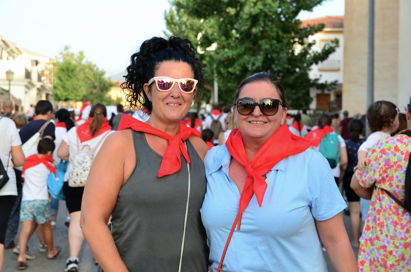 Encierro de toros hinchables en las fiestas de Huétor Vega.