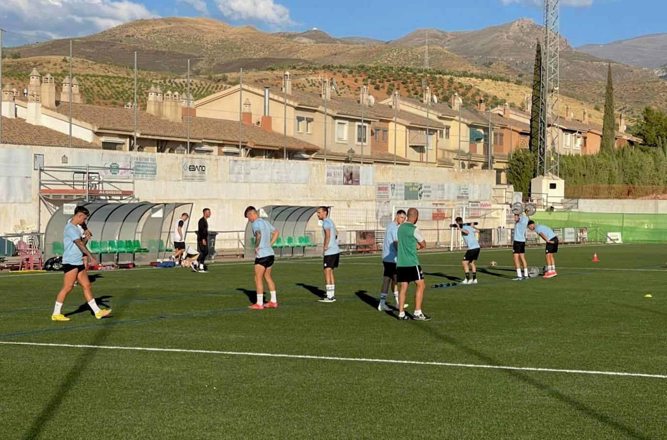 Primera sesión de entrenamiento de la semana.