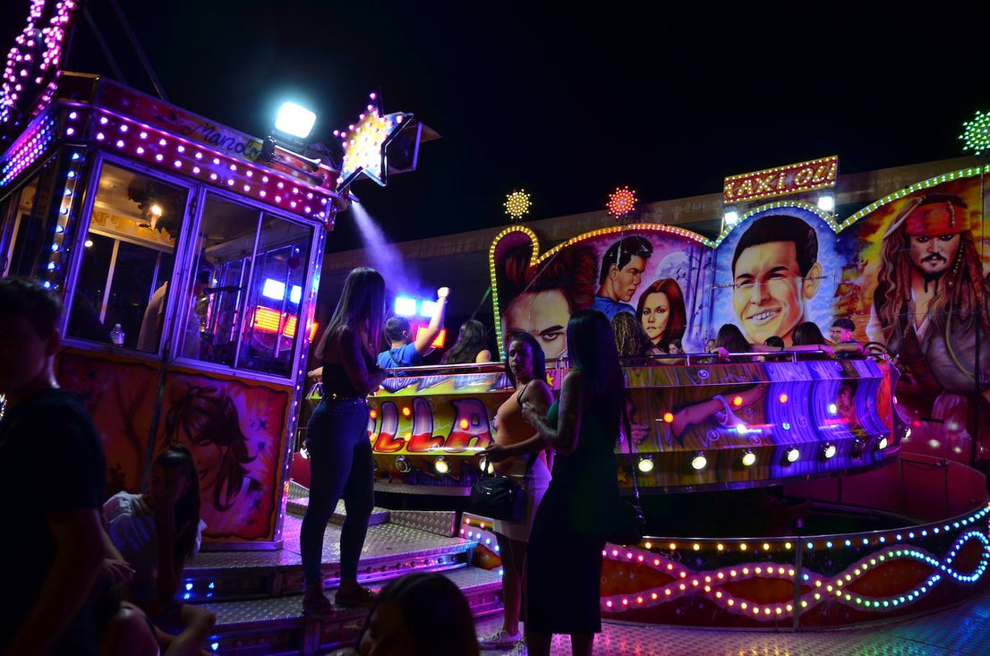 Impresionante ambiente en la feria de Huétor Vega.