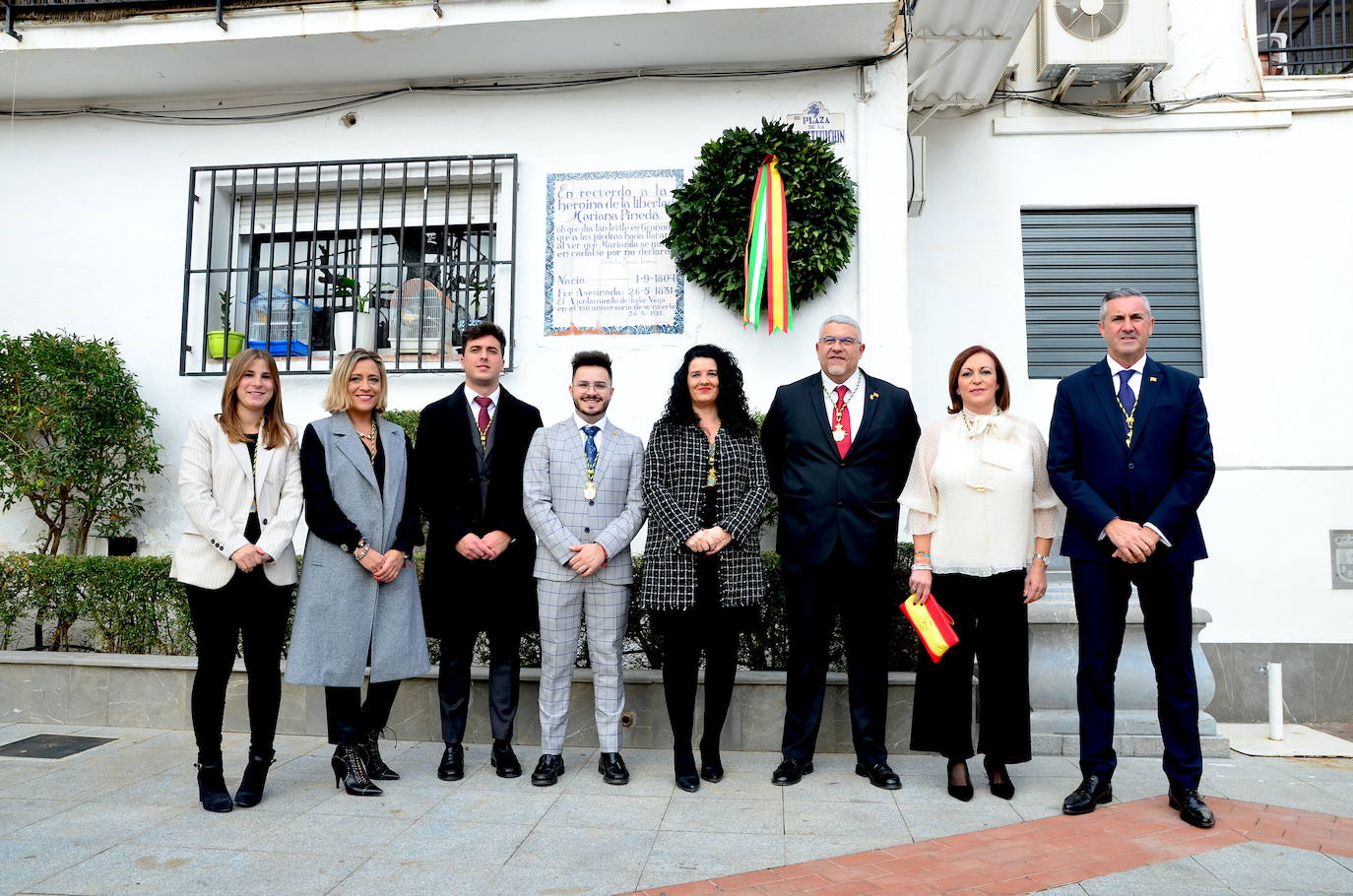 Broche del acto institucional en la plaza de la Constitución.