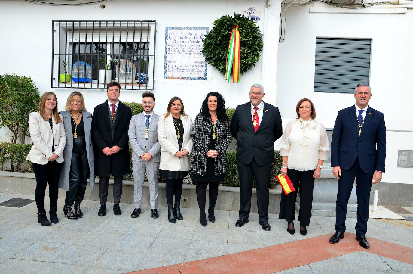 Broche del acto institucional en la plaza de la Constitución.