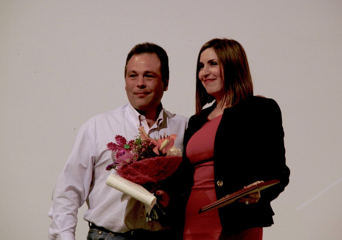 Homenaje a mujeres ejemplares del deporte local, en 2015.