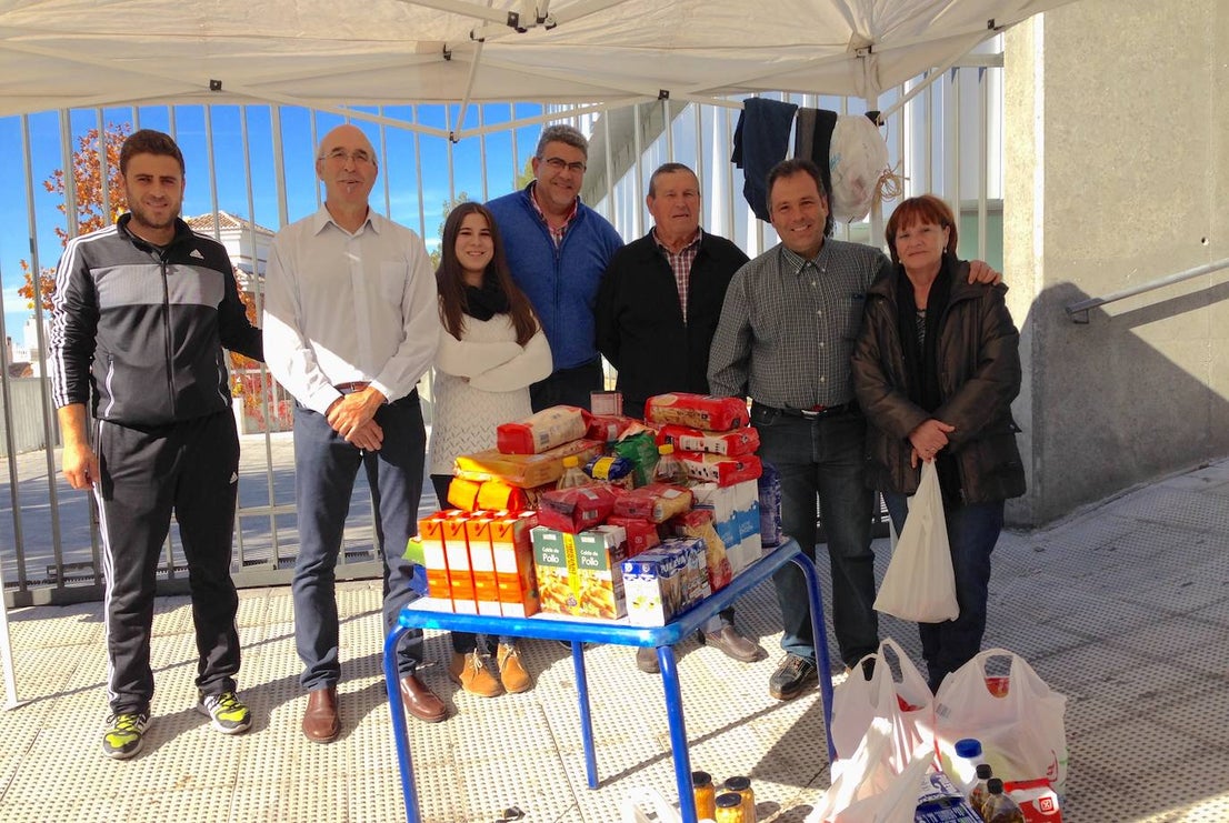 Recogida de alimentos, en 2016.