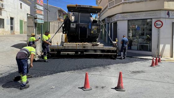 Calles con cortes de tráfico esta semana por obras en Huétor Vega