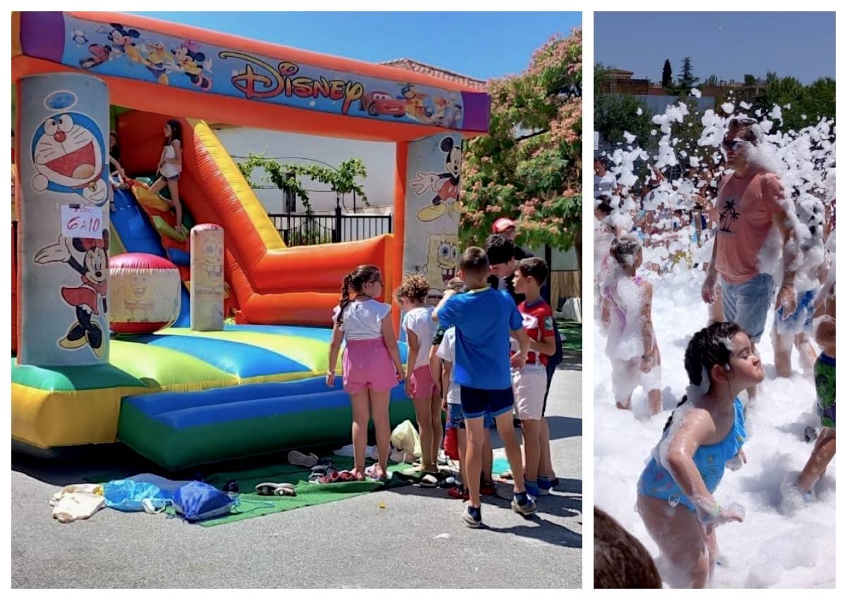 El CEIP Mariana Pineda despide el curso con talleres y fiesta de la espuma