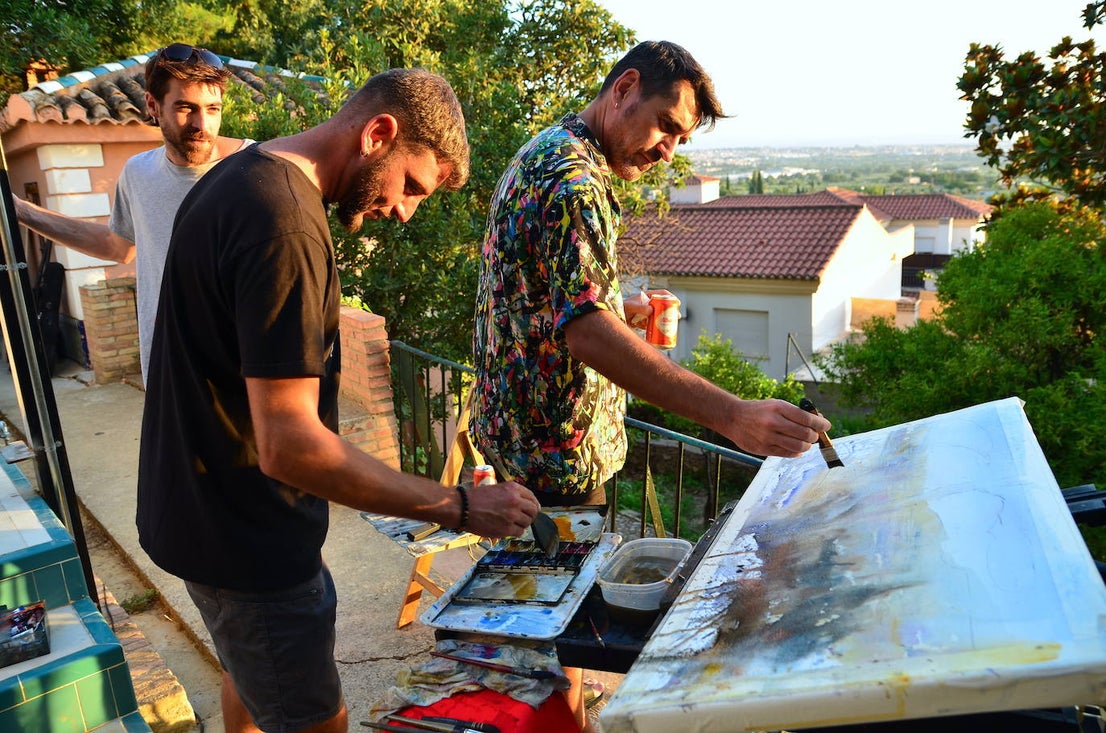 Encuentro de artesanos y artistas en Huétor Vega