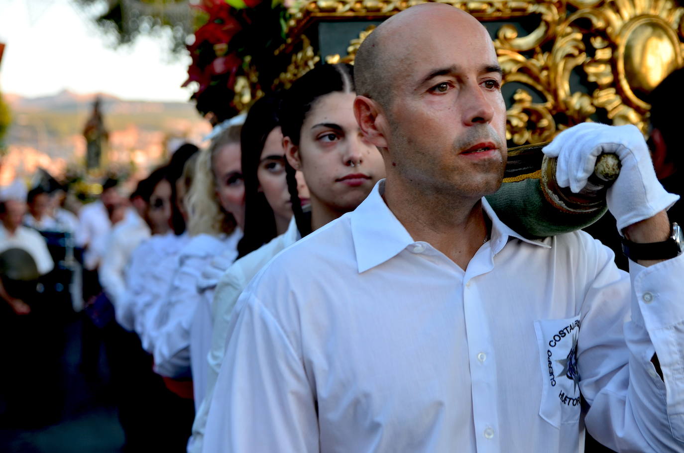 Procesión en honor a San Roque y la Virgen del Rosario en Huétor Vega