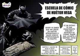 Cartel de la Escuela de Cómic de Huétor Vega.