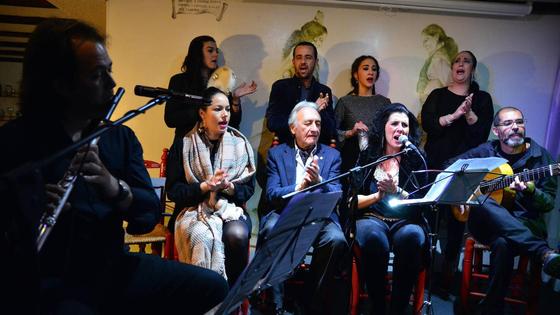 La peña La Parra Flamenca de Huétor Vega, en modo navideño