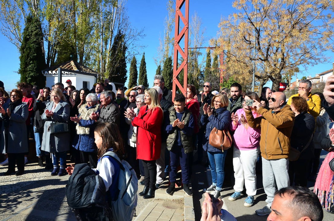 Huétor Vega inaugura el Mirador de la Vega Alcalde Mariano Molina del Paso