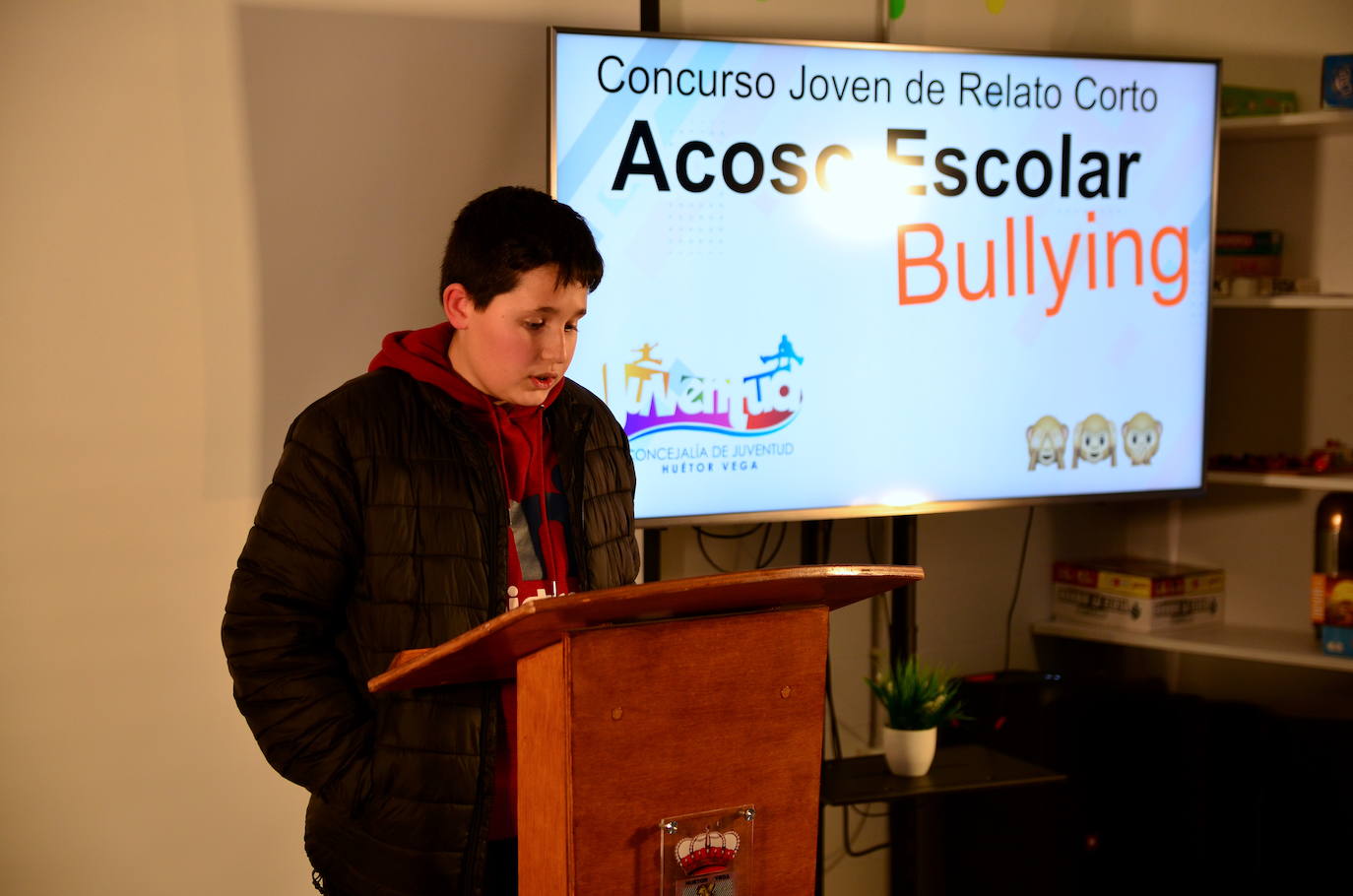 Lectura de Pablo Ramos Megías, ganador del segundo premio.