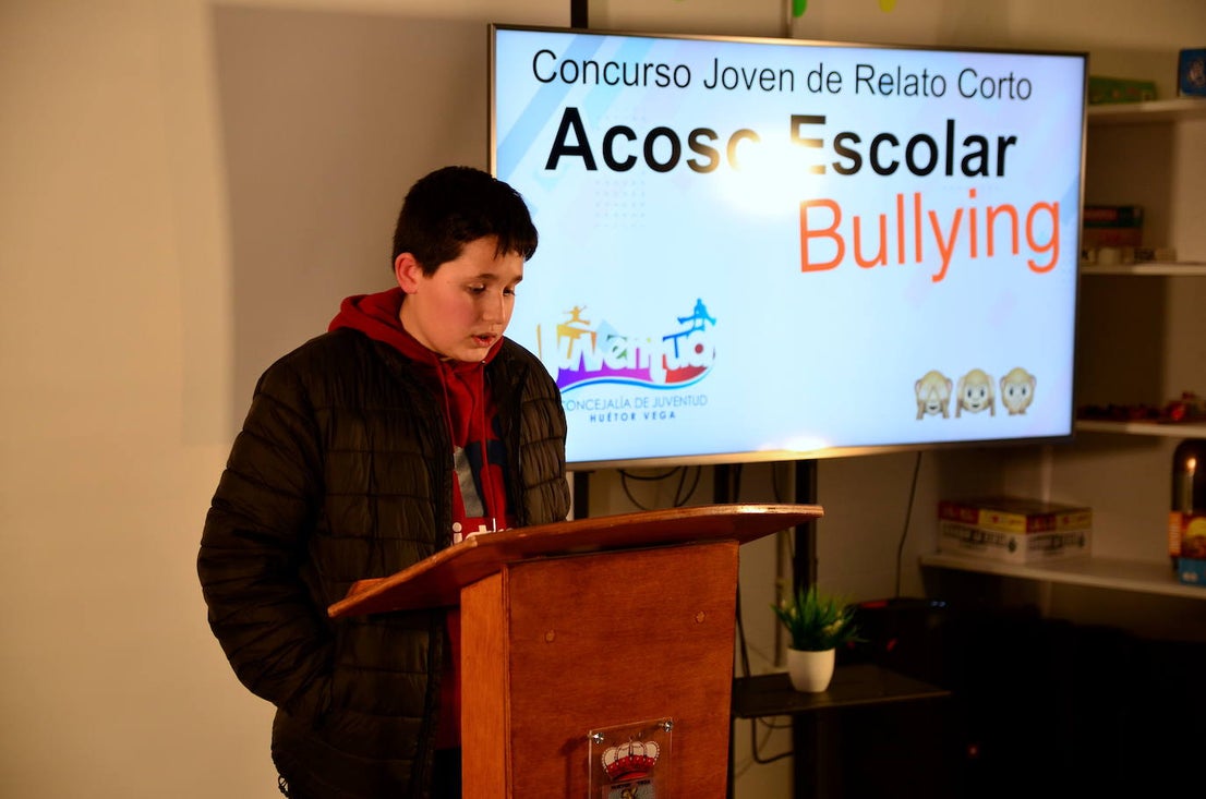 Lectura de Pablo Ramos Megías, ganador del segundo premio.