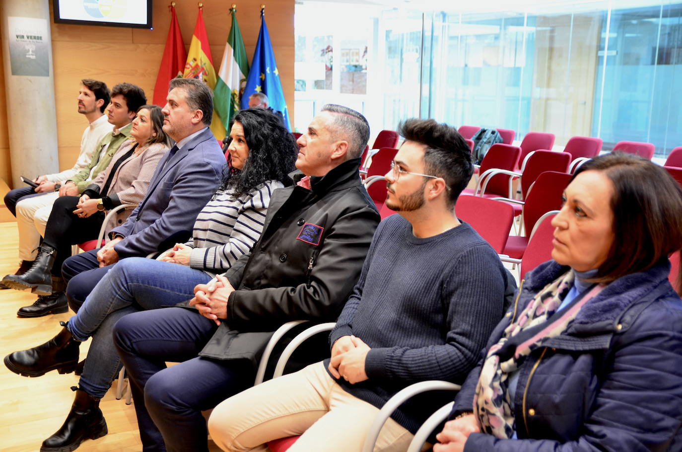 Presentación del proyecto Vía Verde del Camino de los Neveros, hoy en el Ayuntamiento de Huétor Vega.