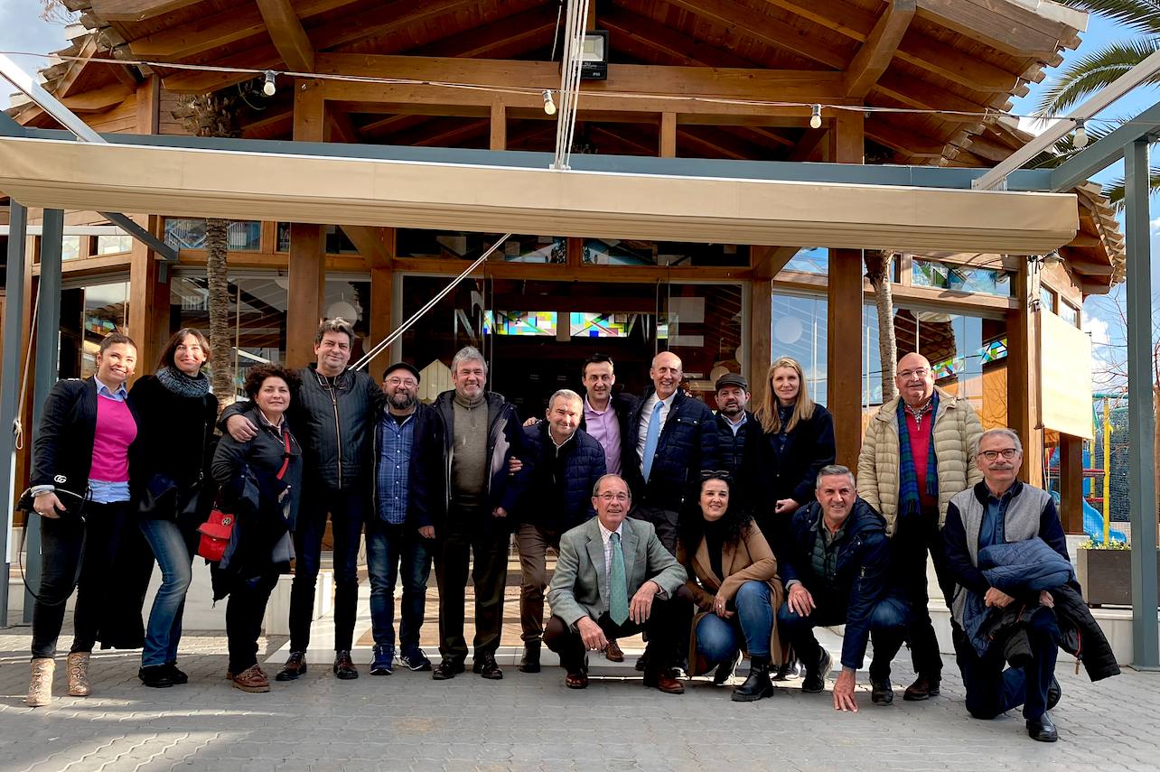 El jurado del certamen provincial Torre de la Vela, en El Guerra. 