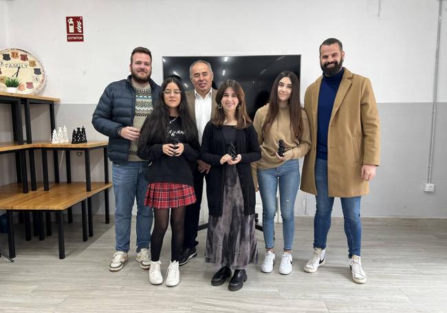 Premios en la categoría femenina.