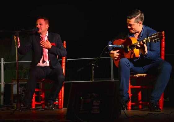 Juan Pinilla, en el Festival Flamenco de Huétor Vega.