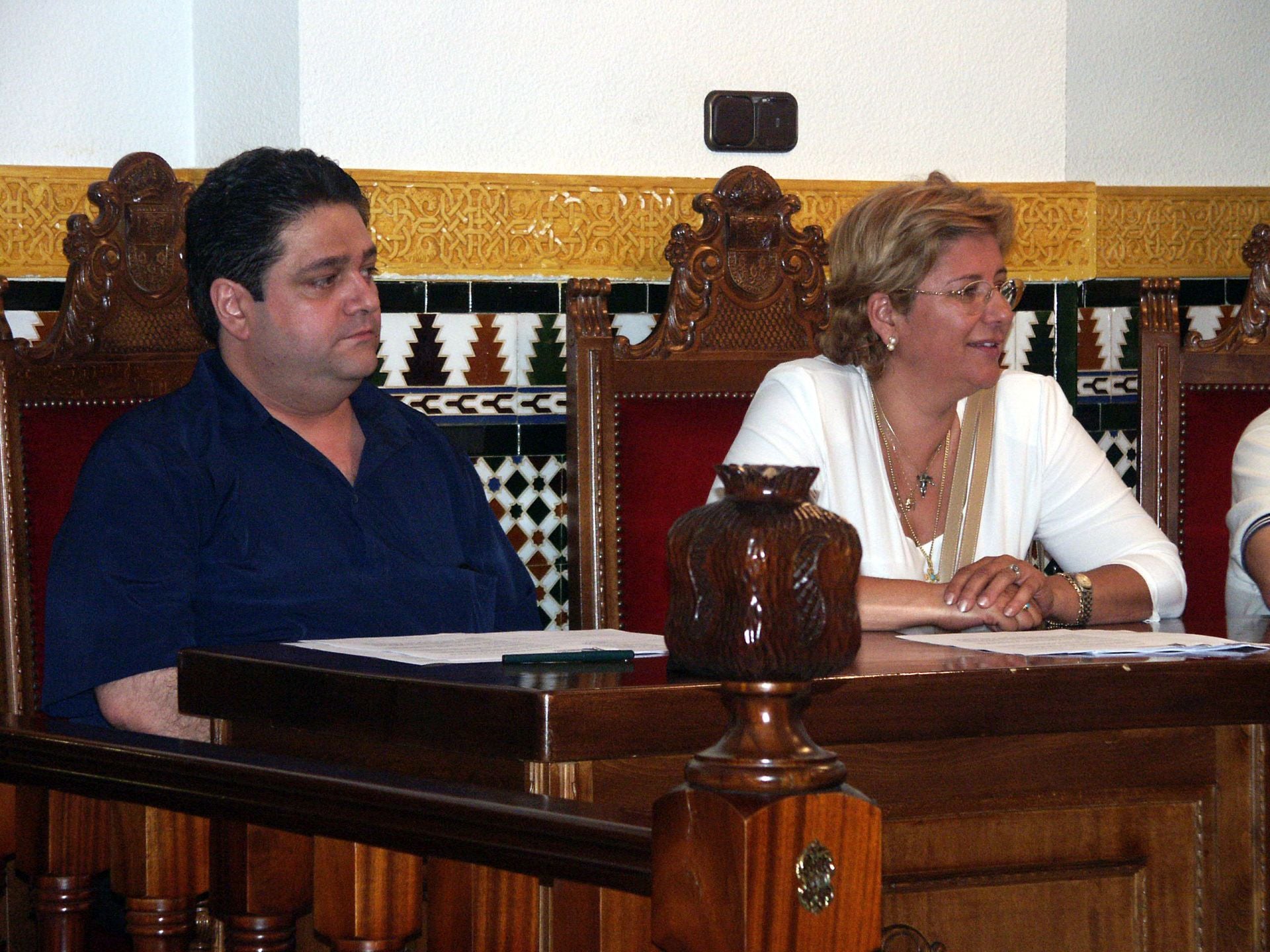 Constantino José Martínez Hernández, en sus inicios en pleno municipal.