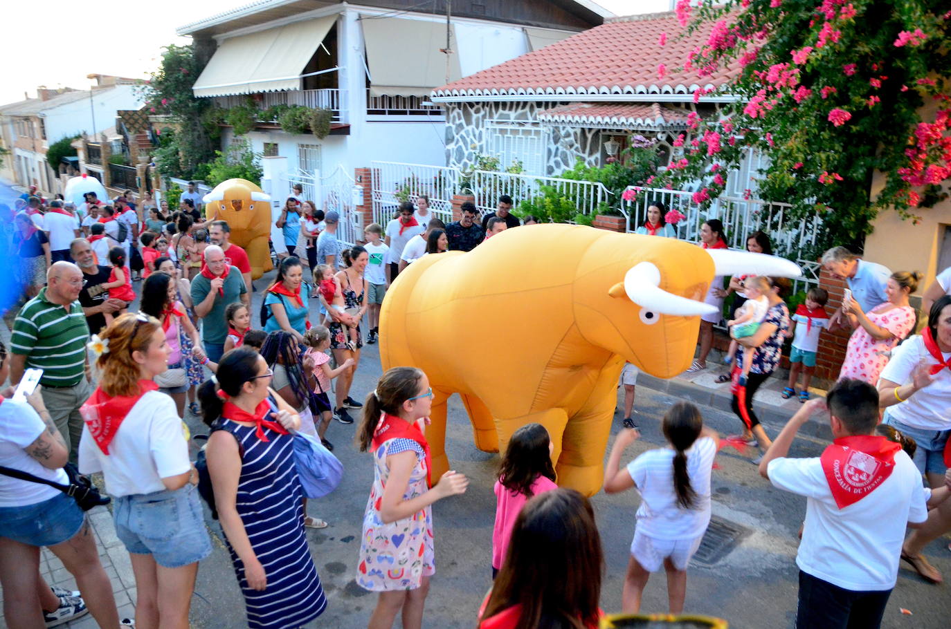Huétor Vega vibra con su particular encierro de 'toros'