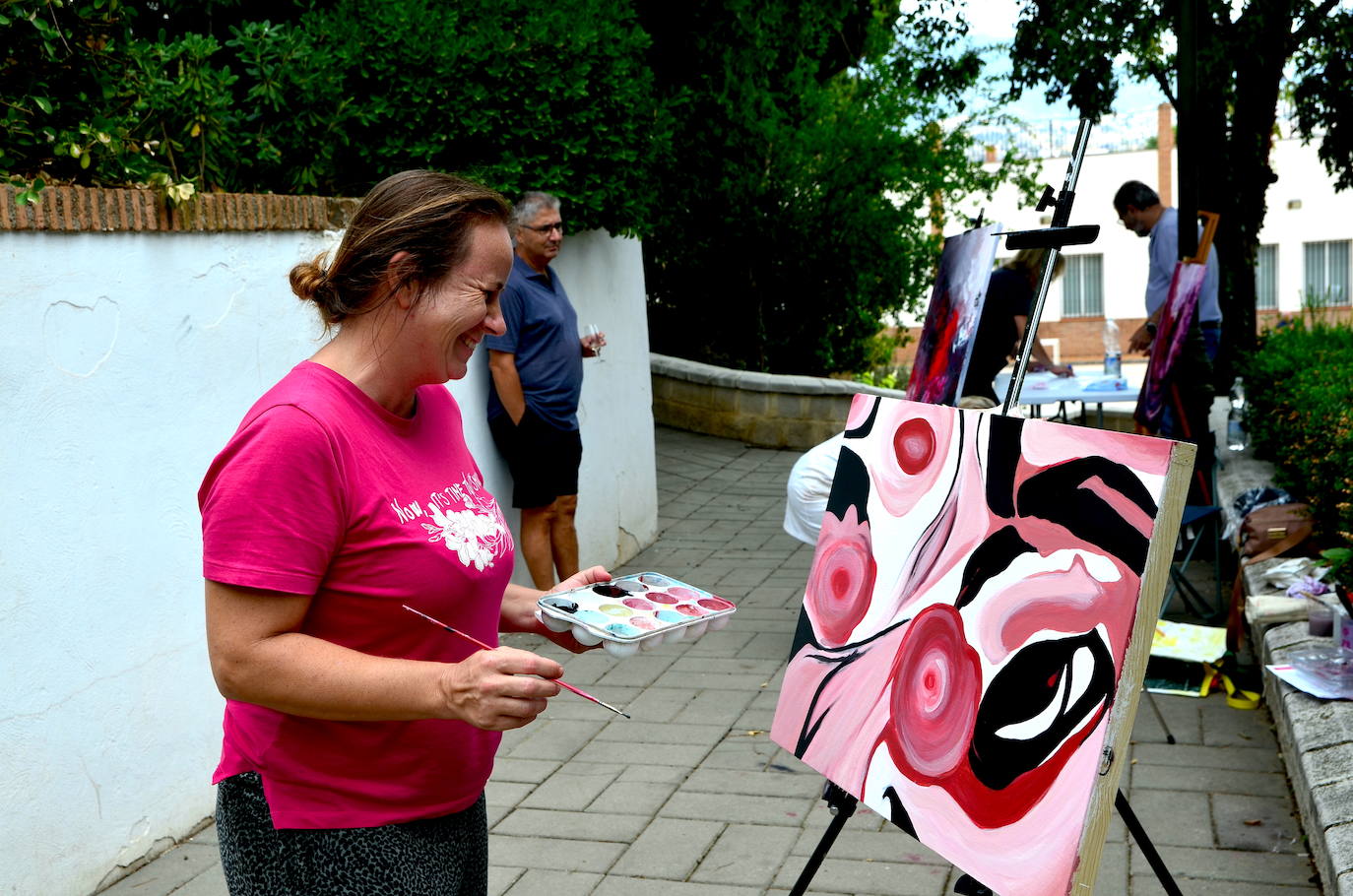 Así ha sido la quinta edición del concurso de pintura rápida abstracta de Huétor Vega