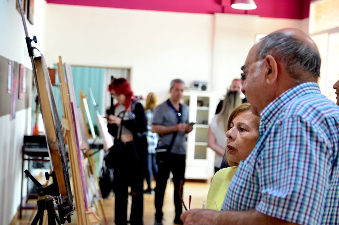Así ha sido la quinta edición del concurso de pintura rápida abstracta de Huétor Vega
